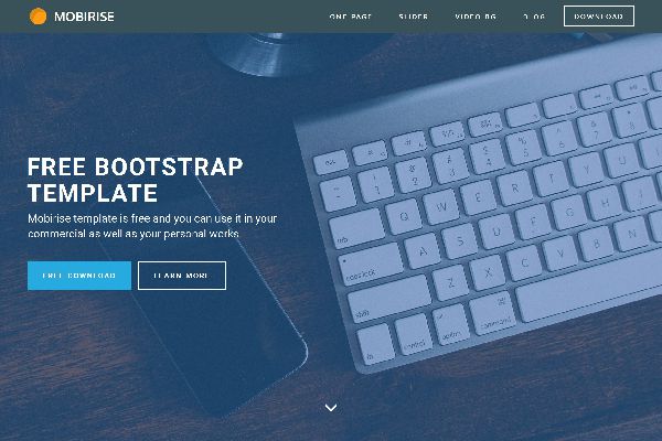 Mobirise Releases Bootstrap Sample Template  for Mobile-Friendly Websites