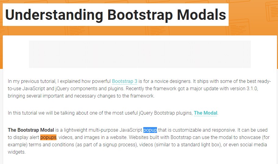 Another  beneficial  information  regarding to Bootstrap Modal Popup